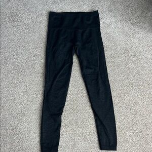 Dark Grey High-Waisted Leggings - no front seam